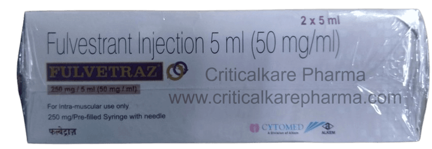 Fulvetraz Fulvestrant 250mg Injection PFS 2's