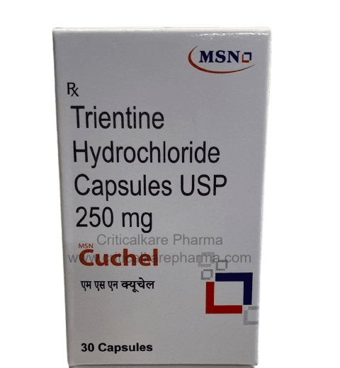 Cuchel Trientine Hydrochloride 250mg Capsule 30’s