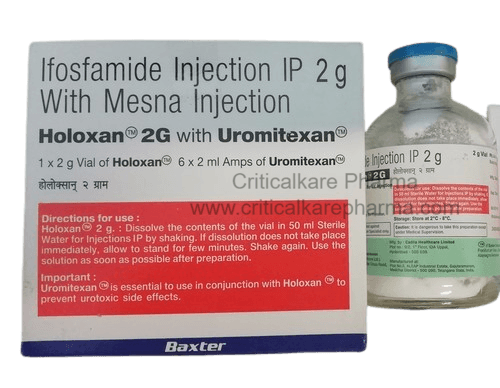 Holoxan With Uromitexan Ifosfamide and Mesna 2gm Injection 1's